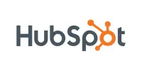The HubSpot logo showcases the word HubSpot, where an orange atomic structure stylishly takes the place of the o. This design resonates with innovation and aligns seamlessly with platforms like LeadMethod in driving growth and connectivity.