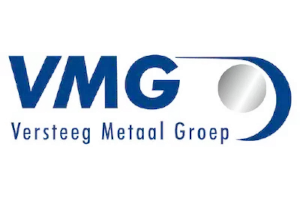 VMG logo showcasing blue letters with Versteeg Metaal Groep, where precision meets innovation. Discover seamless solutions with our CPQ proposal generator tailored for metal expertise.