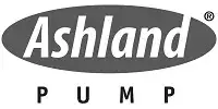 Logo of Ashland Pump featuring the name in bold white letters on a dark oval background, with PUMP beneath. Ideal for use on the pump selection portal, adding clarity and recognition to your browsing experience.