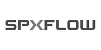 Black and white SPX FLOW logo in bold, stylized font, reminiscent of the precision found in our pump selection portal.